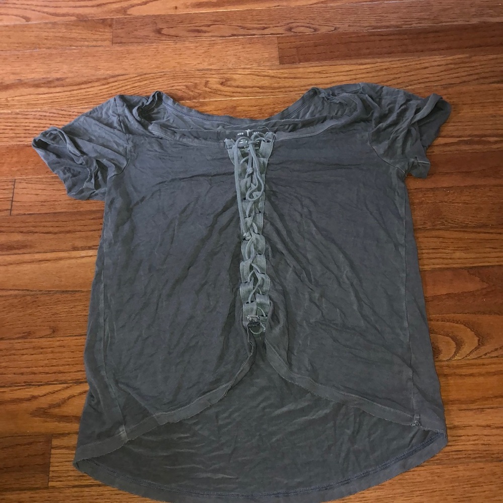 Grey Crop Top